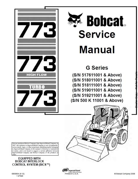 skidsteer 773 high flow